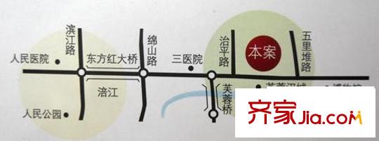 晶藍尚城交通圖