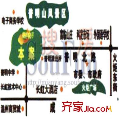 凝祥曉月交通圖 