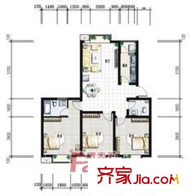 開元錦都戶型圖2