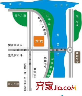 金佳城南名著交通圖地圖