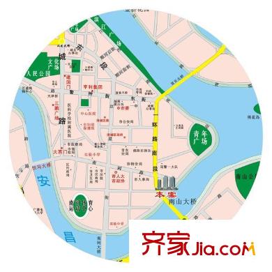 金佳城南名著交通圖位置地圖