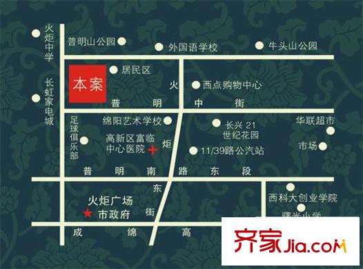 祥云閣交通圖