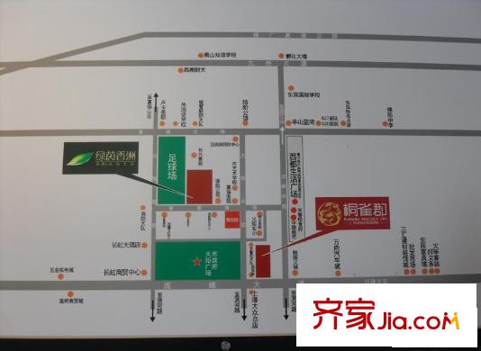 綠茵香洲交通圖區(qū)位圖