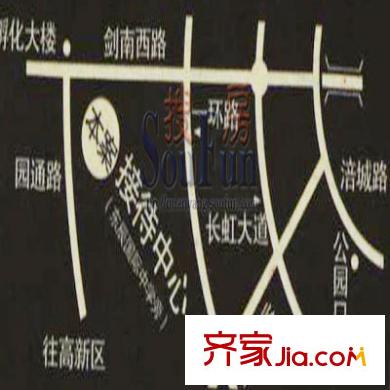 東辰陽光清華交通圖