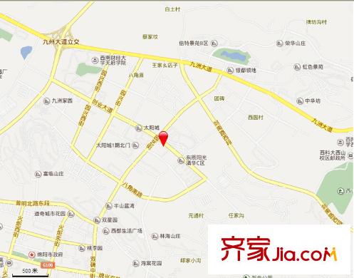 東辰陽光清華交通圖
