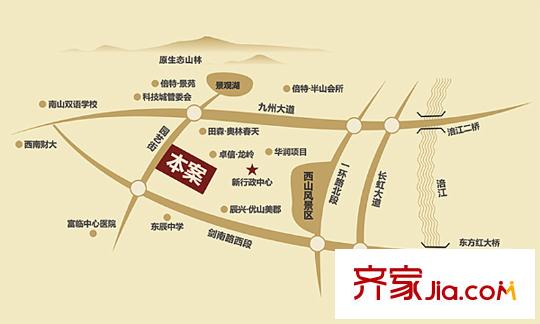 倍特領(lǐng)尚交通圖