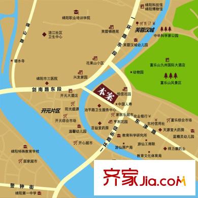 高誠(chéng)尚峰交通示意圖