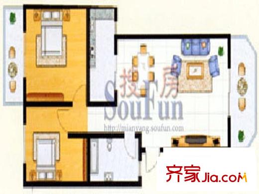 恒信花園戶型圖