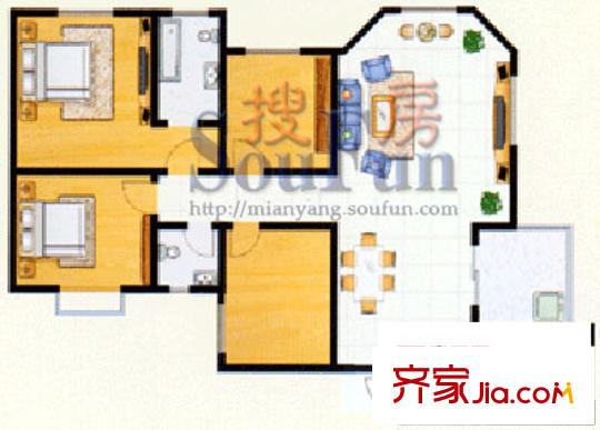 恒信花園戶型圖