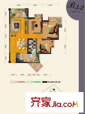 樊華似錦B3-2 3室1廳1衛(wèi)1廚