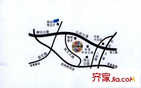 嶺南神韻交通圖
