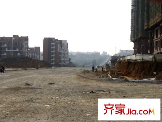 嶺南神韻通往東辰國(guó)際學(xué)校的道路 