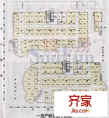 福星都市時(shí)尚實(shí)景圖一層平面圖
