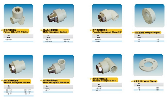 白蝶PPR水管|内螺纹弯头|厂家销售、安装、质