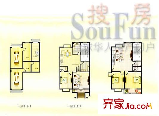 松霏花園戶(hù)型圖A戶(hù)型 4室3廳4衛(wèi)1廚