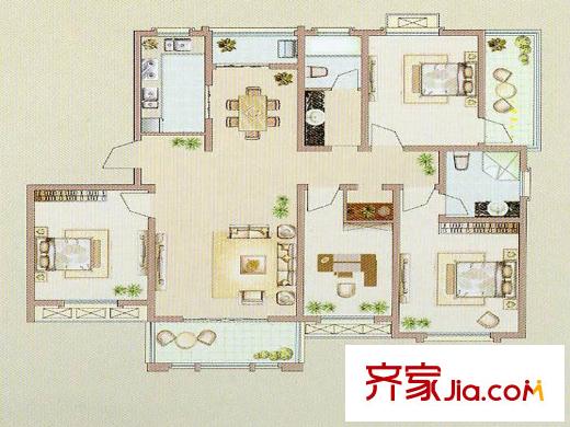達(dá)信國際戶型圖4 