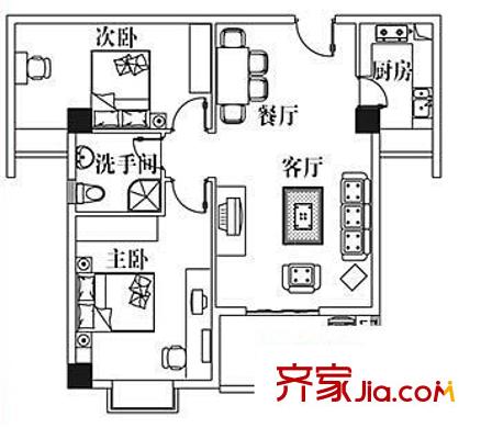 王陵大院戶型圖e 