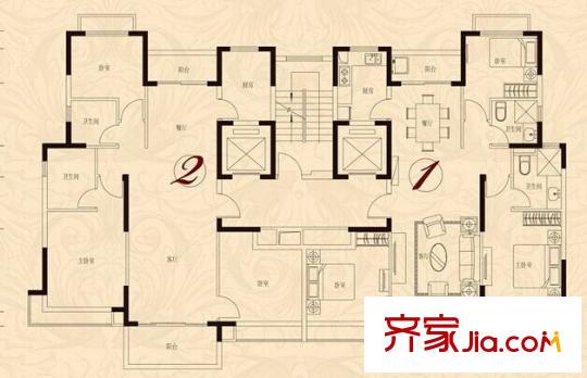 電大宿舍戶型圖7 