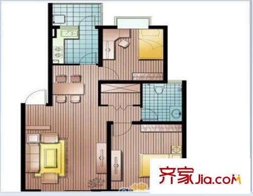 樂(lè)庭公寓戶型圖222 