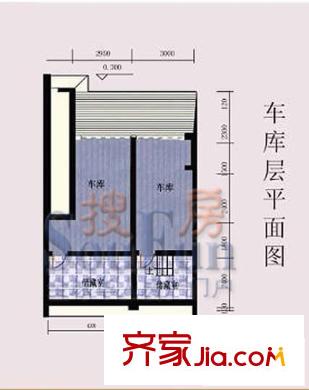 富仕名邸戶型圖車庫平面圖 1室