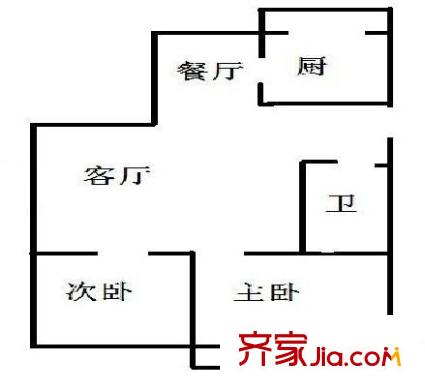 沙后巷 2室 戶型圖