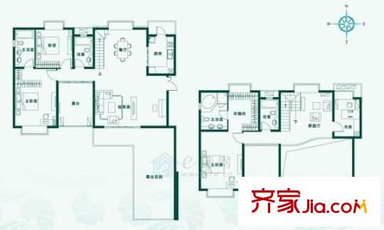 時(shí)代華庭 5室 戶型圖