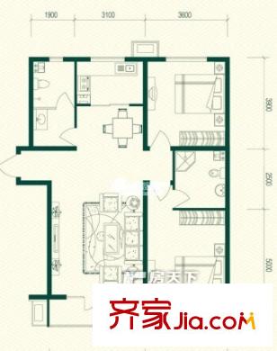 立達小區(qū)戶型圖h1 