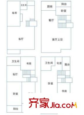 龍潤(rùn)山莊 5室 戶型圖