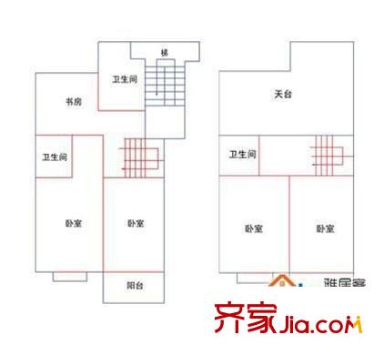 盛世佳園 5室 戶型圖