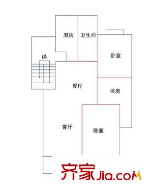 盛世佳園 2室 戶型圖