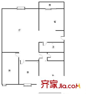 學(xué)府嘉苑 3室 戶型圖