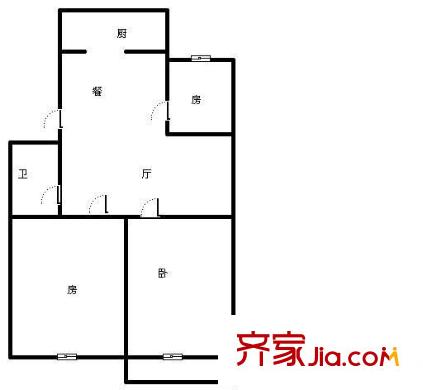學(xué)府嘉苑 3室 戶型圖