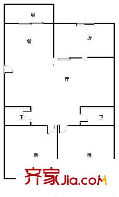 學(xué)府嘉苑 3室 戶型圖