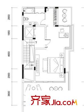 關(guān)莊小區(qū)戶型圖H5 2室1廳1衛(wèi)1廚