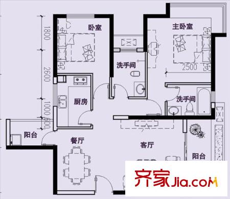 徐州 橙黃時代 戶型圖
