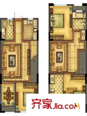 山語(yǔ)世家?泉山森林公館一期B8#B9#1戶型 3室3廳3衛(wèi)1廚