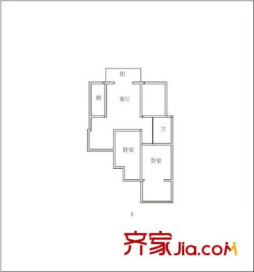 櫻花小鎮(zhèn) 3室 戶型圖