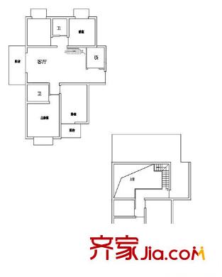 櫻花小鎮(zhèn) 5室 戶型圖