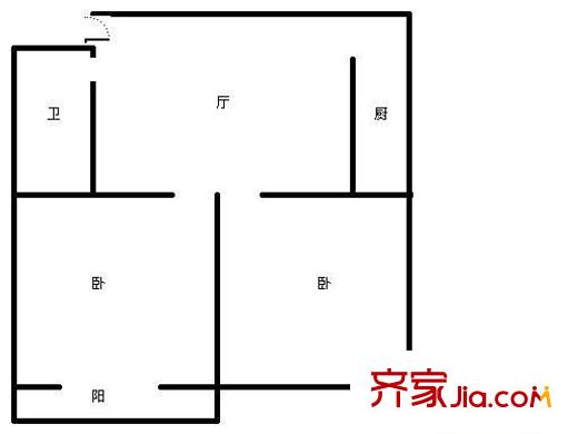 泰和人家 2室 戶型圖