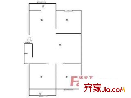 奎園新居戶型圖3 1室