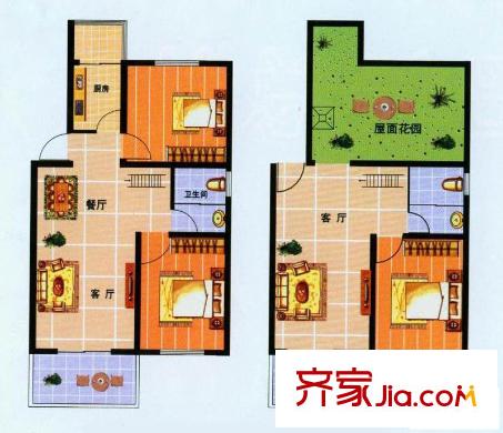 山水麗庭戶型圖戶型3 3室3廳2衛(wèi)1廚