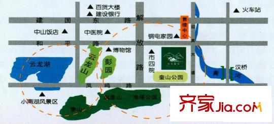 山水麗庭交通圖