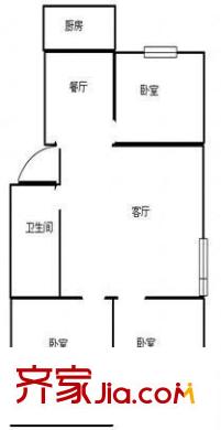 紳士花園 3室 戶型圖