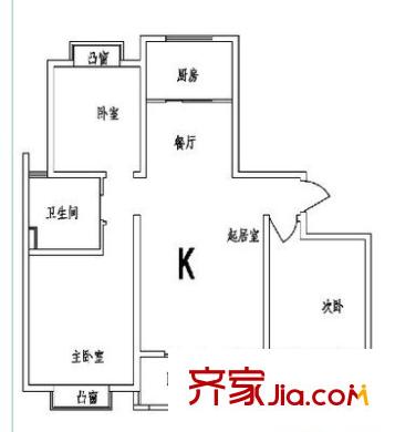 紳士花園 4室 戶型圖