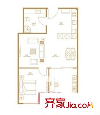 興隆花園戶型圖2 2室1廳1衛(wèi)1廚