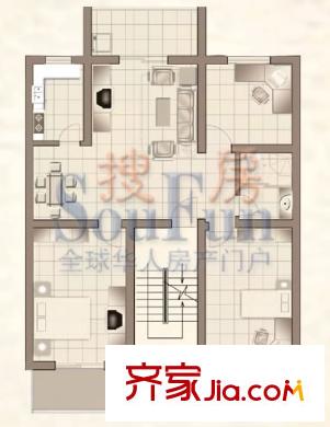 美麗樵村戶型圖菁英領地 3室2廳1衛(wèi)1廚