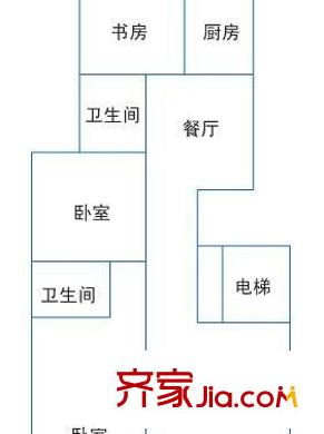 金府家園 3室 戶型圖