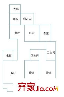 金府家園 5室 戶型圖