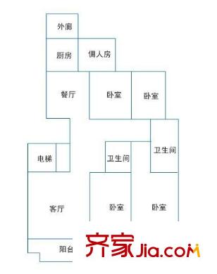 金府家園 5室 戶型圖