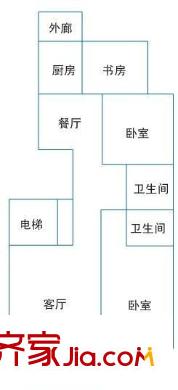 金府家園 2室 戶型圖